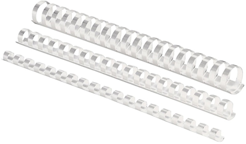 Spirál műanyag 10 mm 41-50 lap Fellowes fehér