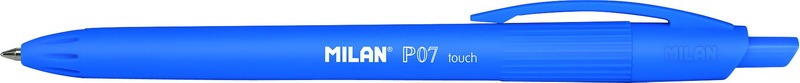 Golyóstoll 0,7 mm gumírozott test Milan P07 "Touch" kék