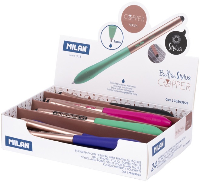 Golyóstoll 1 mm Milan "Stylus" Copper