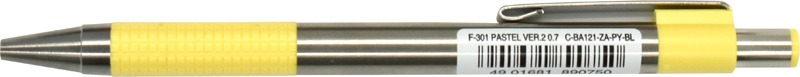 Golyóstoll 0,7 mm pasztell sárga ZEBRA F-301
