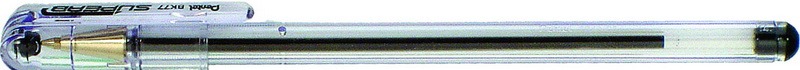Golyóstoll 0,7 mm áttetsző test PENTEL "BK 77" fekete