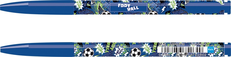 Golyóstoll 0,5 mm M&G "Football" kék