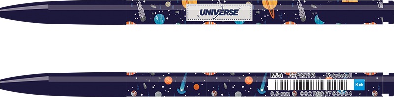Golyóstoll 0,5 mm M&G "Universe" kék
