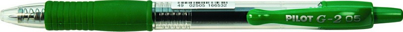Zseléstoll 0,5 mm Pilot "G2" zöld