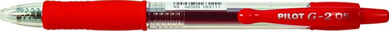 Zseléstoll 0,5 mm Pilot "G2" piros