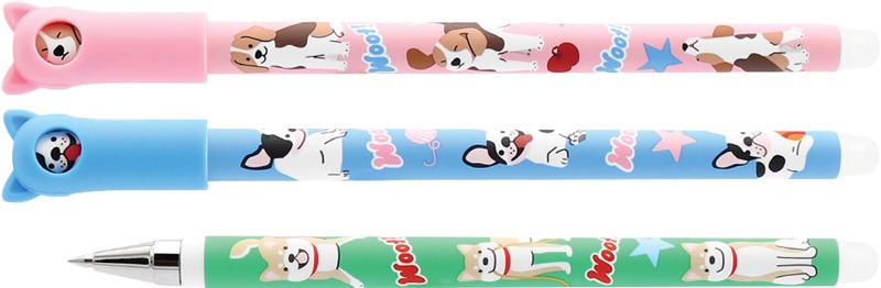 Rollertoll 0,5 mm t&ouml;r&ouml;lhető M&G "iErase" Puppy Party k&eacute;k