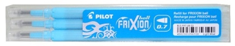 Rollertoll betét 0,7 mm törölhető 3 db Pilot "Frixion" villágoskék