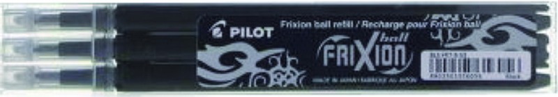 Rollertoll betét 0,7 mm törölhető 3 db Pilot "Frixion" fekete