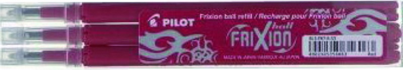 Rollertoll betét 0,7 mm törölhető 3 db Pilot "Frixion" piros