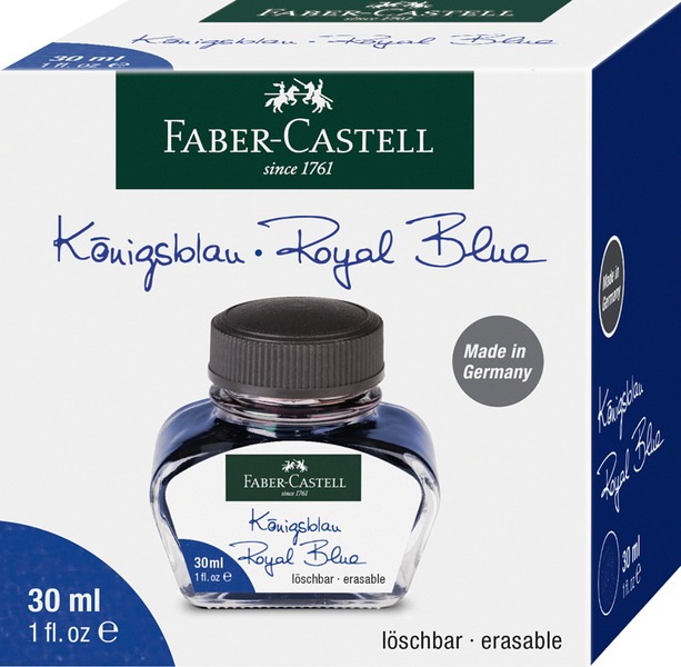Töltőtoll tinta 30 ml Faber-Castell kék