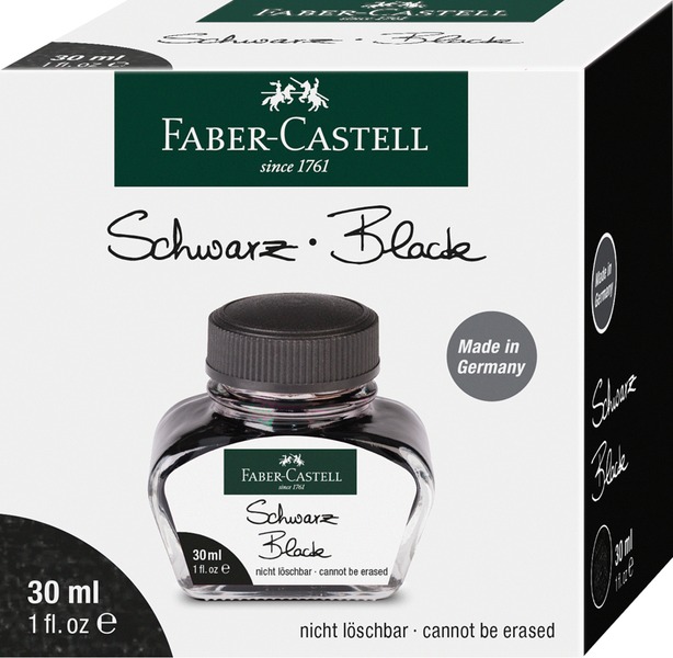 Töltőtoll tinta 30 ml Faber-Castell fekete