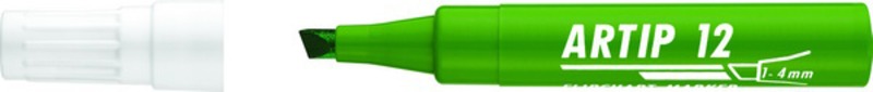 Flipchart marker 3 mm vágott ICO "ARTIP" 12 zöld