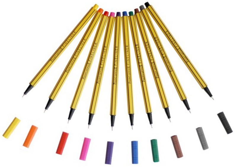 Tűfilc készlet 0,4 mm d.rect "Fineliner" 10 szín