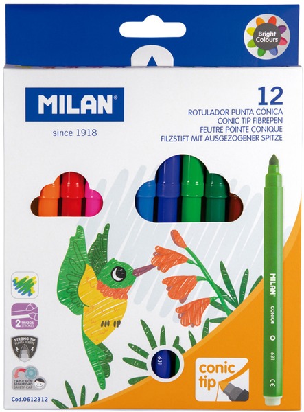 Filctoll készlet 5 mm Milan 631 12 szín