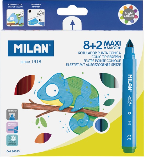 Filctoll készlet 7,5-15 mm vastag, ajándék varázsfilc Milan 643 8 szín