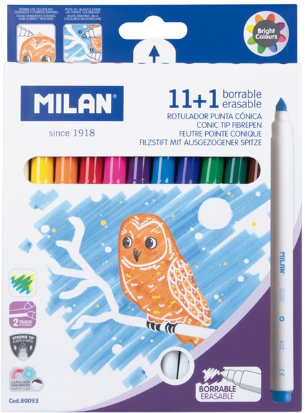Filctoll készlet 5 mm ajándék varázsfilc Milan 632 11 szín