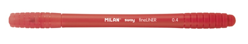 Tűfilc 0,4 mm Milan "Fineliner" Sway piros