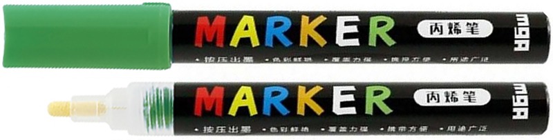 Akril marker M&G S500 zöld