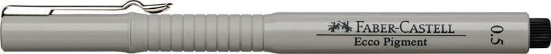 Tűfilc 0,5 mm Faber-Castell "Ecco Pigment" fekete