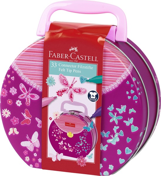 Filctoll készlet 1,5 mm Faber-Castell "Connector" Handbag 33 szín