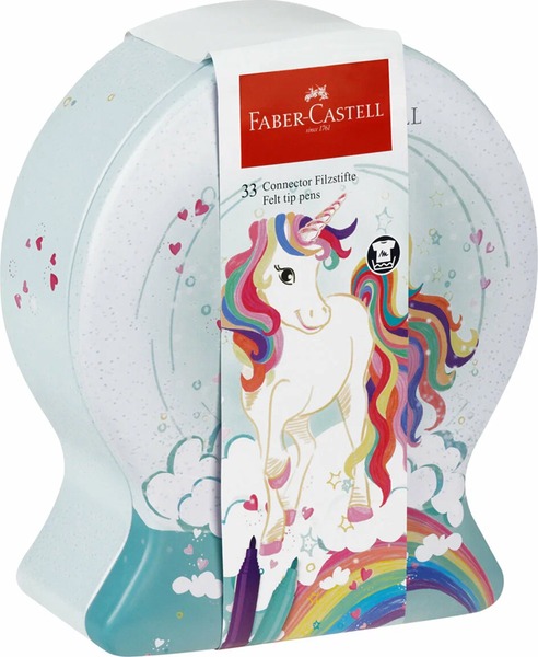 Filctoll készlet 1,5 mm Faber-Castell "Connector" Unicorn 33 szín