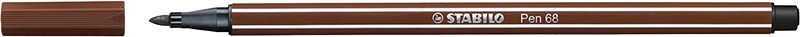 Filctoll 1 mm STABILO Pen 68/45 barna