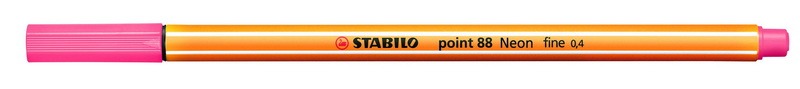 Tűfilc 0,4 mm STABILO Point 88/040 neon piros