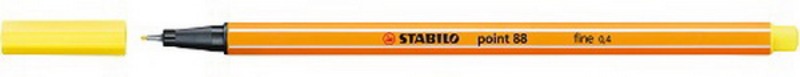 Tűfilc 0,4 mm STABILO Point 88/24 világos sárga