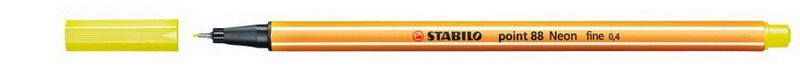 Tűfilc 0,4 mm STABILO Point 88/024 neon sárga