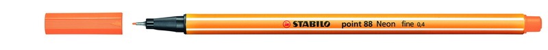 Tűfilc 0,4 mm STABILO Point 88/054 neon narancs