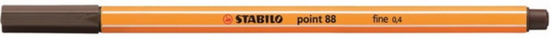 Tűfilc 0,4 mm STABILO Point 88/65 sötétbarna
