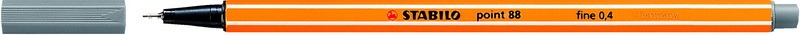 Tűfilc 0,4 mm STABILO Point 88/96 sötétszürke