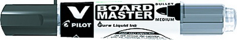 Táblamarker 2,3 mm gömb, utántölthető PILOT "V BOARD MASTER" BeGreen fekete