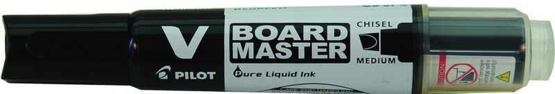 Táblamarker 2,2-5,2 mm vágott, utántölthető PILOT "V BOARD MASTER" BeGreen fekete