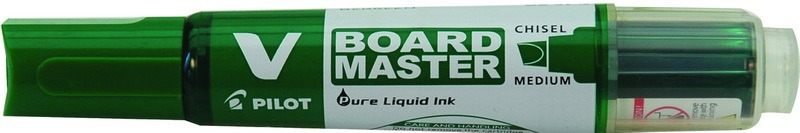 Táblamarker 2,2-5,2 mm vágott, utántölthető PILOT "V BOARD MASTER" BeGreen zöld