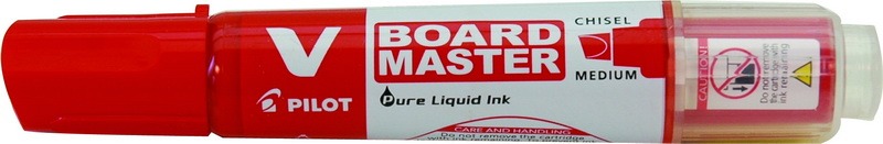 Táblamarker 2,2-5,2 mm vágott, utántölthető PILOT "V BOARD MASTER" BeGreen piros