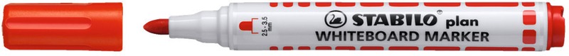 Táblamarker 1-4 mm gömb Stabilo "Plan" 41 piros