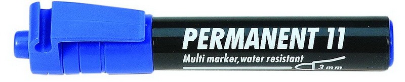 Alkoholos marker 3 mm gömb ICO "PERMANENT" 11 kék