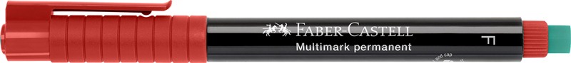 Alkoholos marker 0,6 mm Faber-Castell "Multimark" OHP F piros