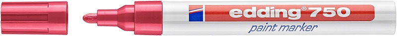 Lakkmarker 2-4 mm Edding 750 piros