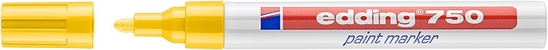 Lakkmarker 2-4 mm Edding 750 sárga