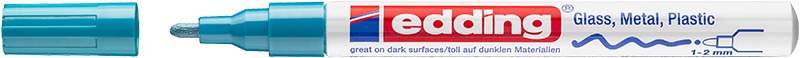 Lakkmarker 1-2 mm Edding 751 világoskék