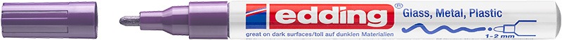 Lakkmarker 1-2 mm Edding 751 lila