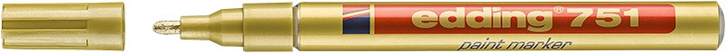 Lakkmarker 1-2 mm Edding 751 arany