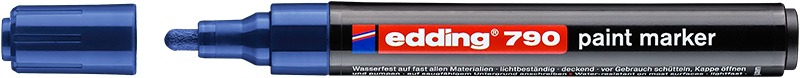 Lakkmarker 2-4 mm Edding 790 kék