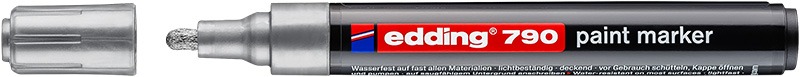 Lakkmarker 2-4 mm Edding 790 ezüst