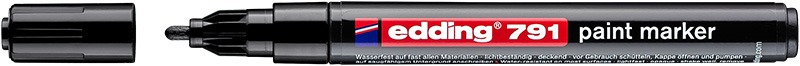 Lakkmarker 1-2 mm Edding 791 fekete