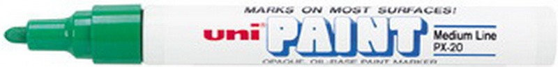 Lakkmarker 2,2-2,8 mm Uni "PX-20" zöld