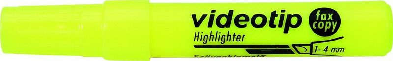 Szövegkiemelő 1-4 mm VIDEOTIP sárga