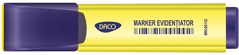 Szövegkiemelő 2-5 mm Daco sárga